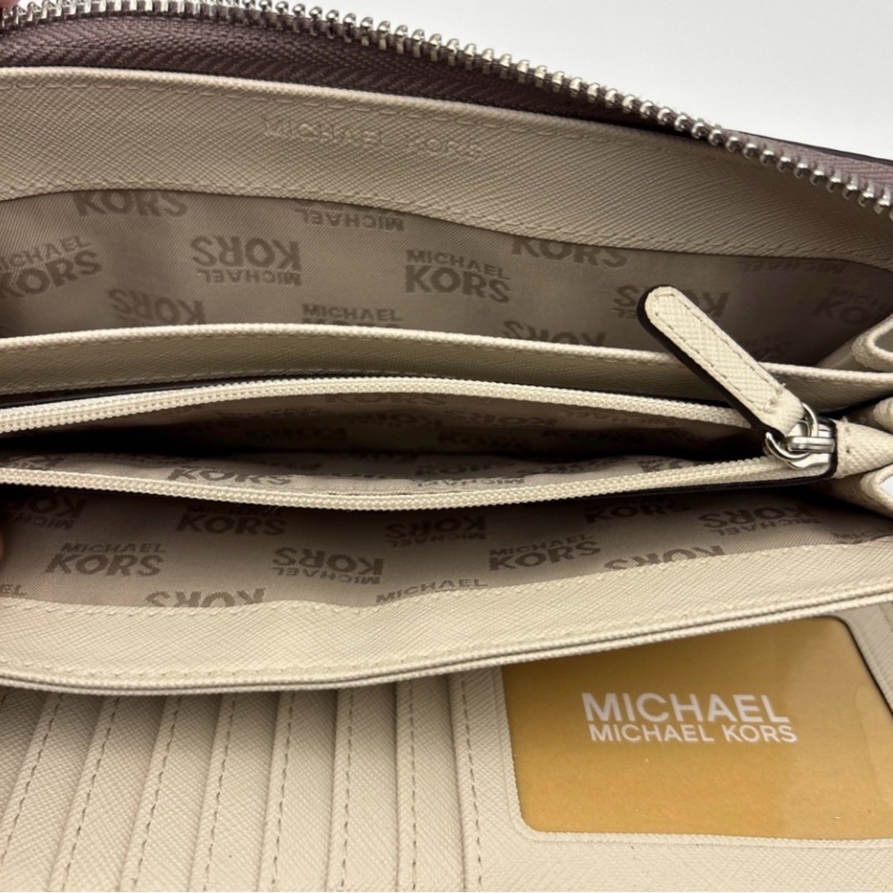 Michael Kors Large Brown Snake Print Wristlet - Picture 4 of 7
